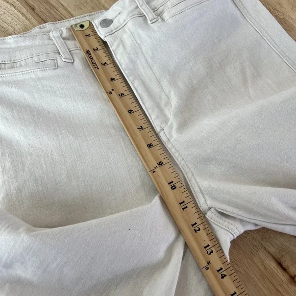 OAT New York High Rise Wide Leg Crop Pant Size 30 Stretch Cotton Natural Beige - Picture 10 of 12